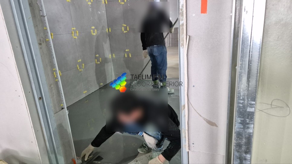 창원 대기업 식당: 유크리트 시공, 면처리가 왜 중요할까요? 시공 현장 사진 6